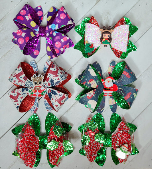 Christmas Hair Bows